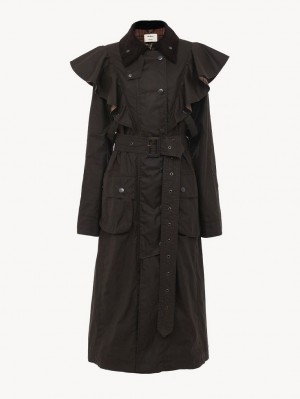 Abrigos Chloe Barbour For "Dani" Trench Marrones | CHE-SR13787