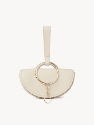 Bolsos Mini Chloe Mara Half Moon Beige | CHE-SR14755