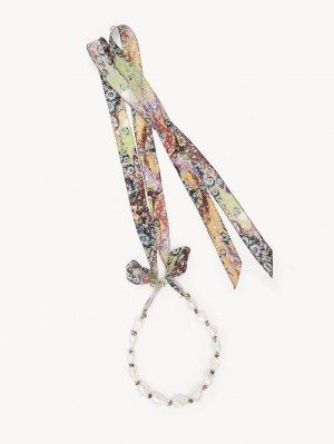 Collares Chloe Darcey Doradas Blancas | CHE-SR14420