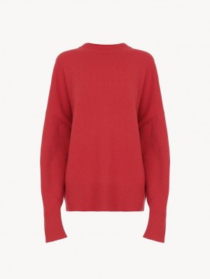 Prendas De Punto Chloe Generous Crew-neck Rosas | CHE-SR13954