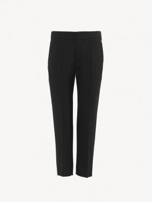 Traje Chloe Cropped Cigarette Negras | CHE-SR14034