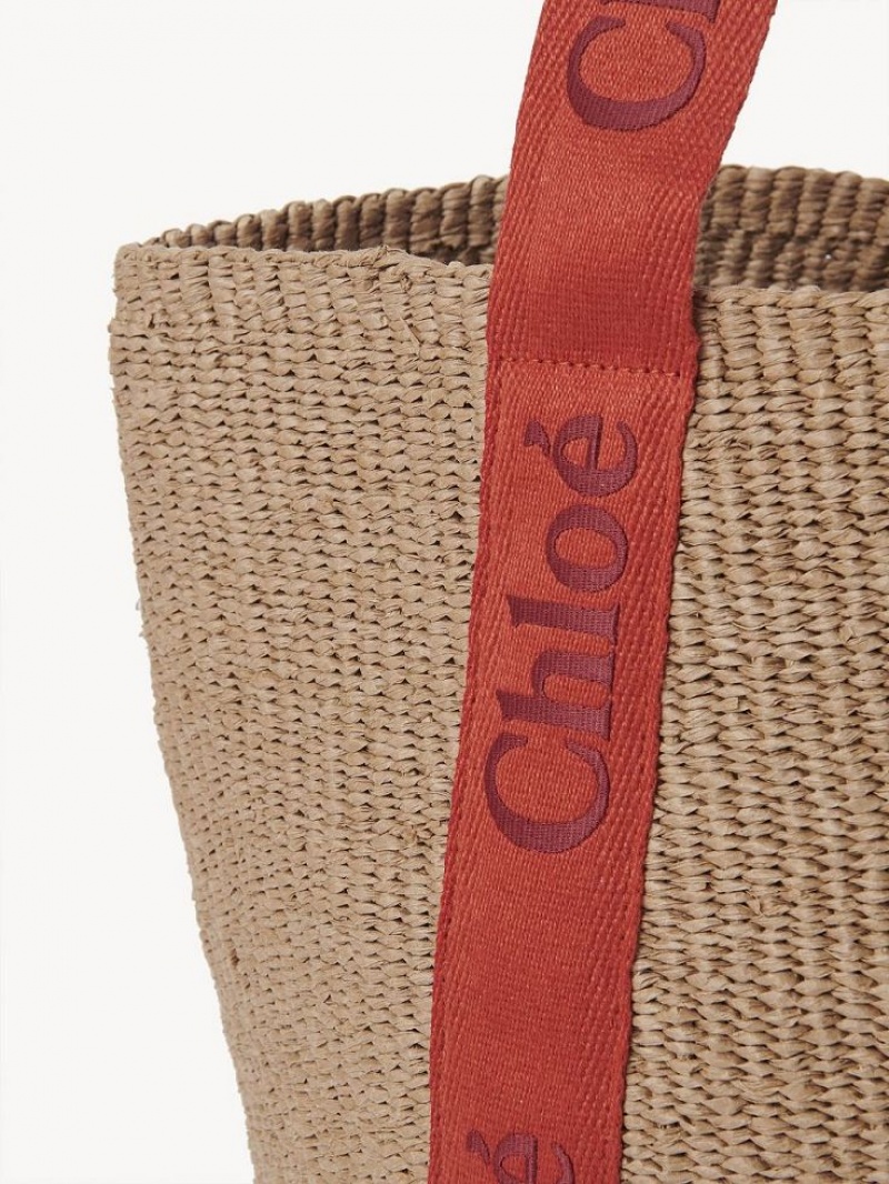 Baskets Chloe Large Woody Naranjas Naranjas | CHE-SR13646