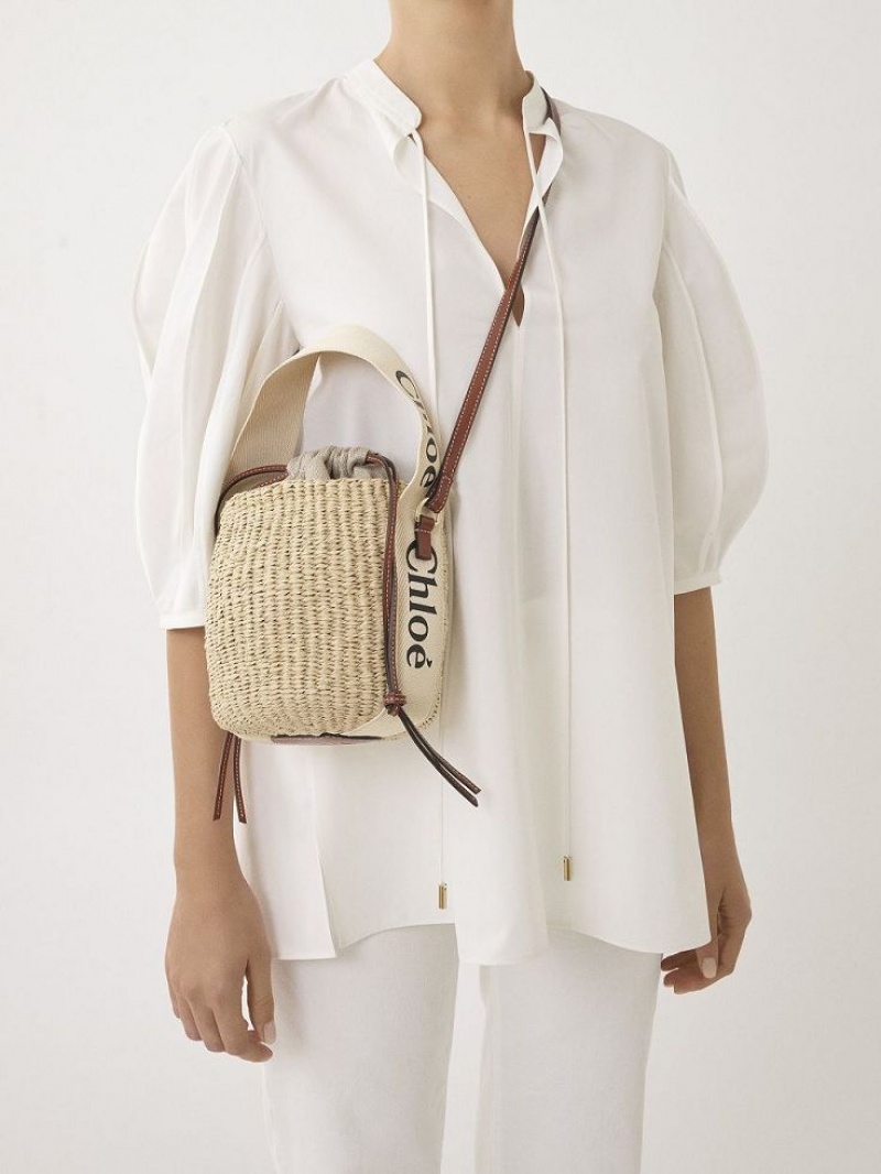 Baskets Chloe Small Woody Blancas | CHE-SR13657