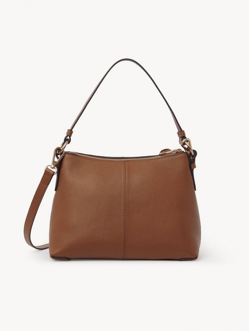 Bolsa De Hombro Chloe Joan Small Marrones | CHE-SR14680