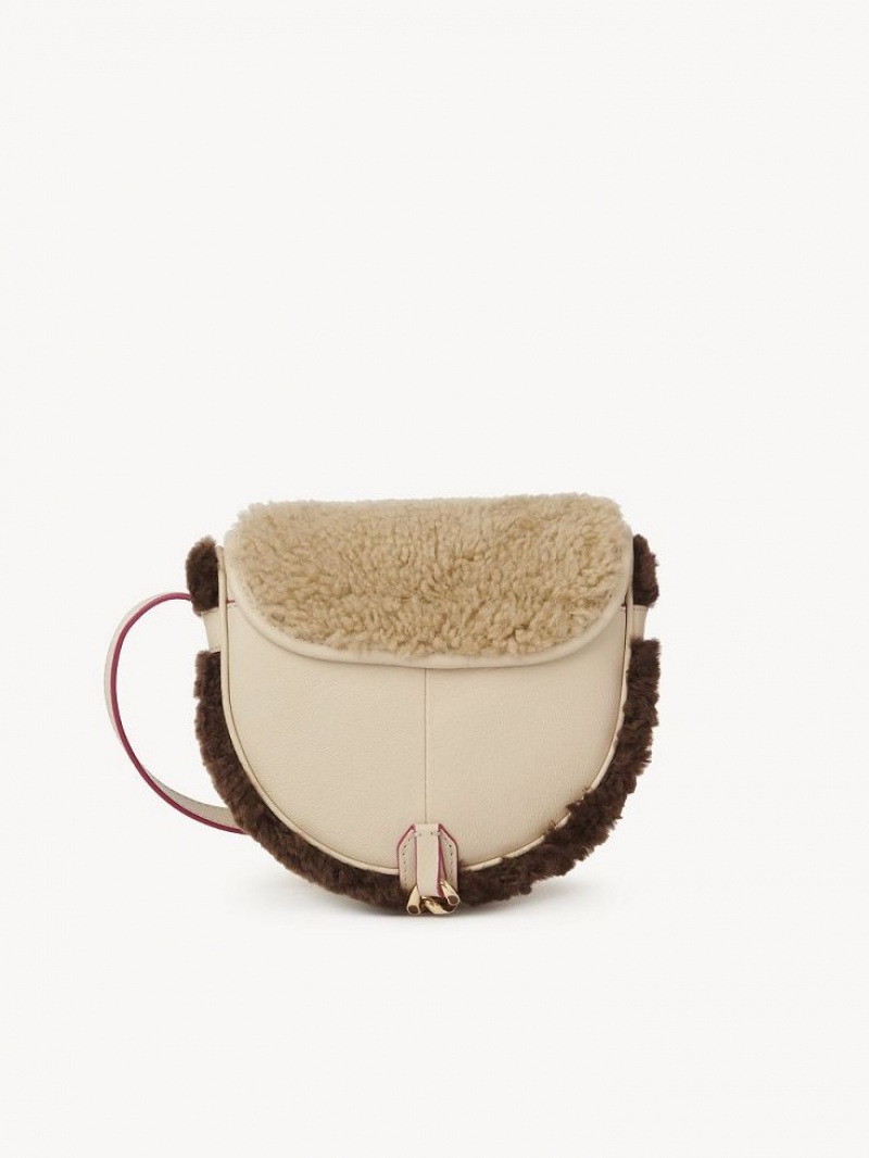 Bolsa De Hombro Chloe Mara Small Saddle Beige | CHE-SR14604