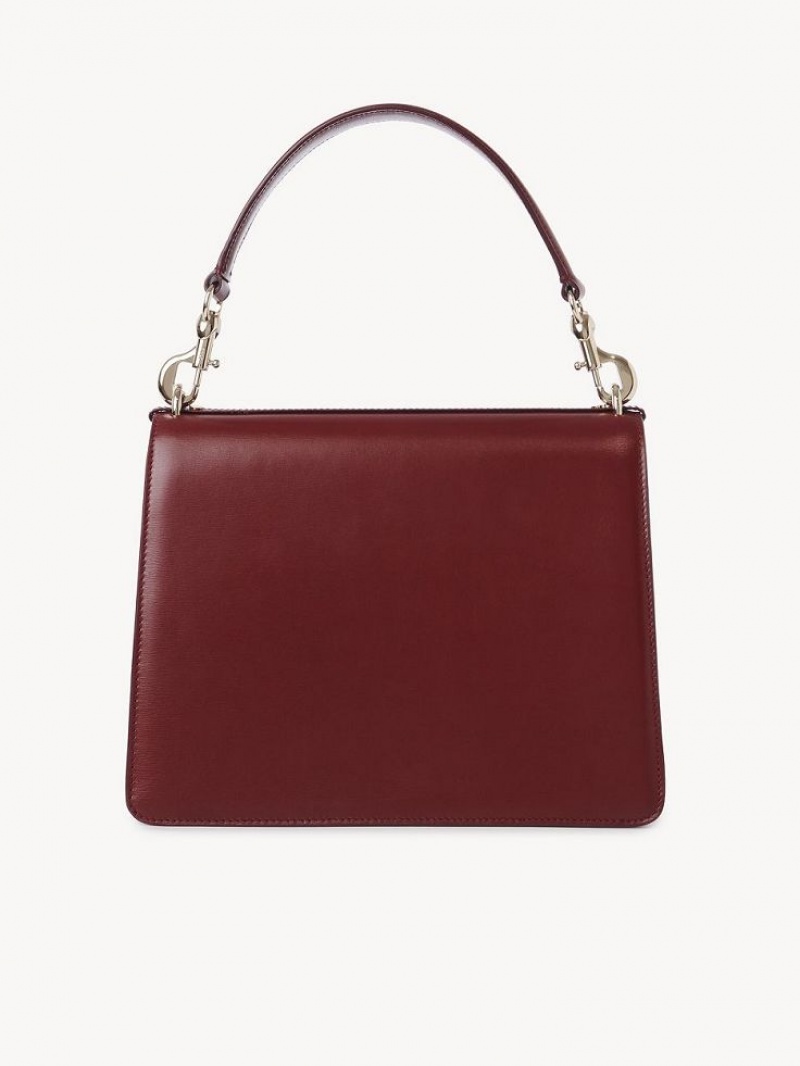 Bolsa De Hombro Chloe Penelope Medium Top Handle Rojas Oscuro | CHE-SR13447