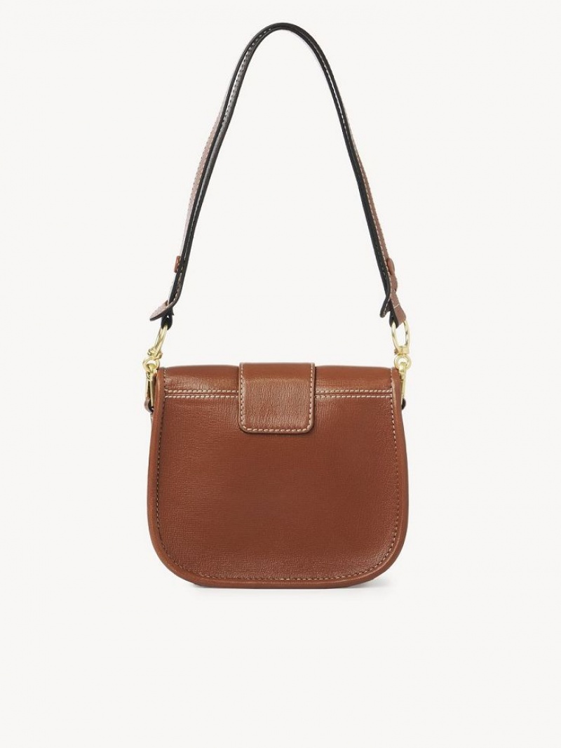 Bolsa De Hombro Chloe Saddie Satchel Marrones | CHE-SR14667