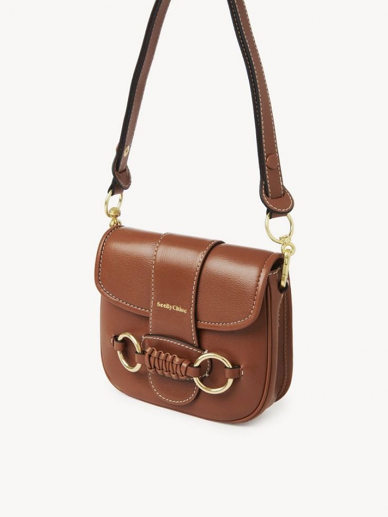 Bolsa De Hombro Chloe Saddie Satchel Marrones | CHE-SR14667
