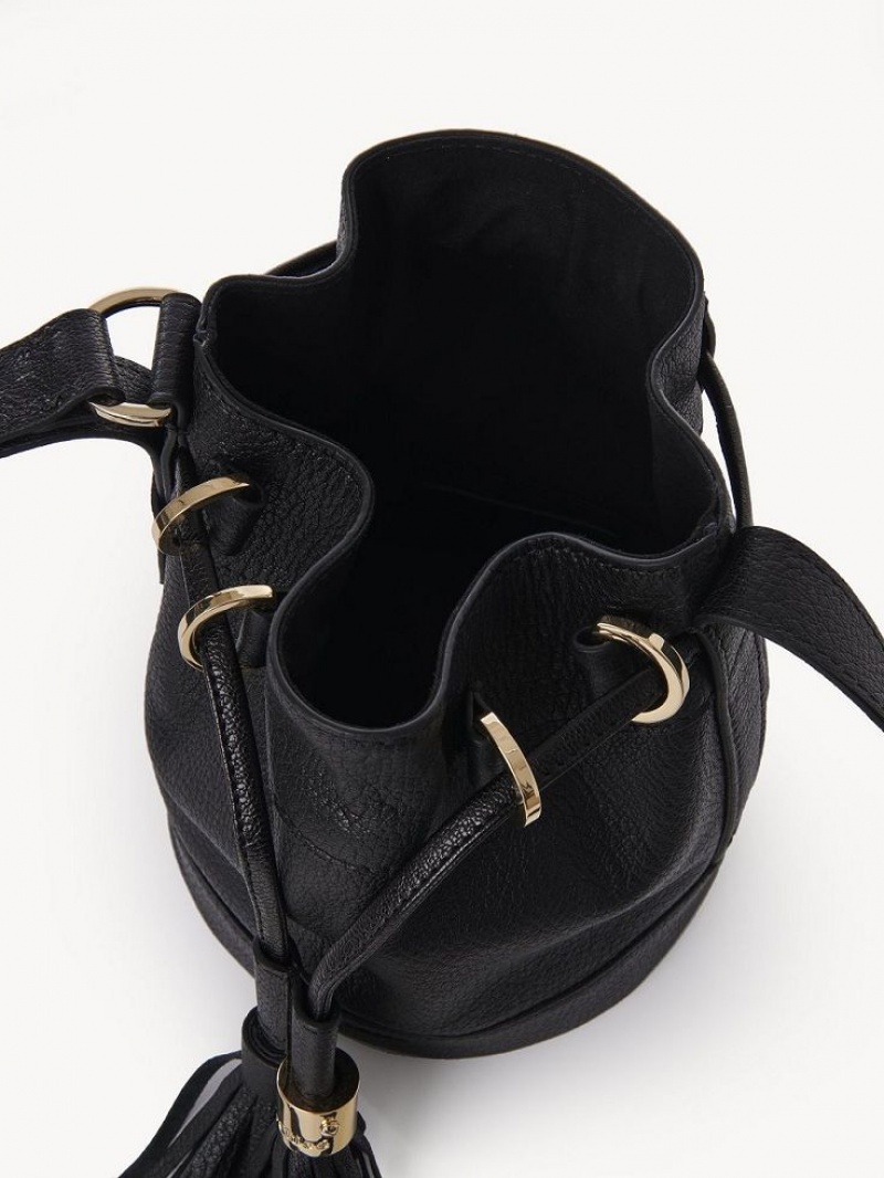 Bolsa De Hombro Chloe Vicki Small Bucket Negras | CHE-SR14644