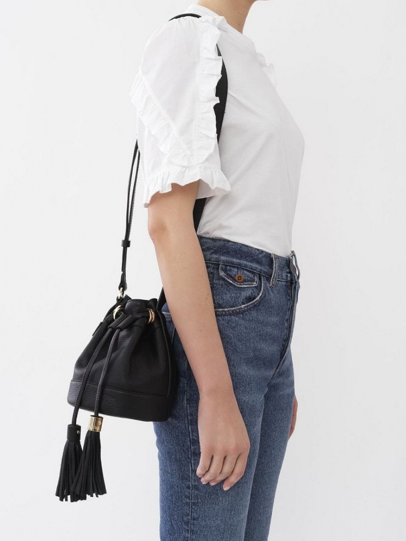 Bolsa De Hombro Chloe Vicki Small Bucket Negras | CHE-SR14644