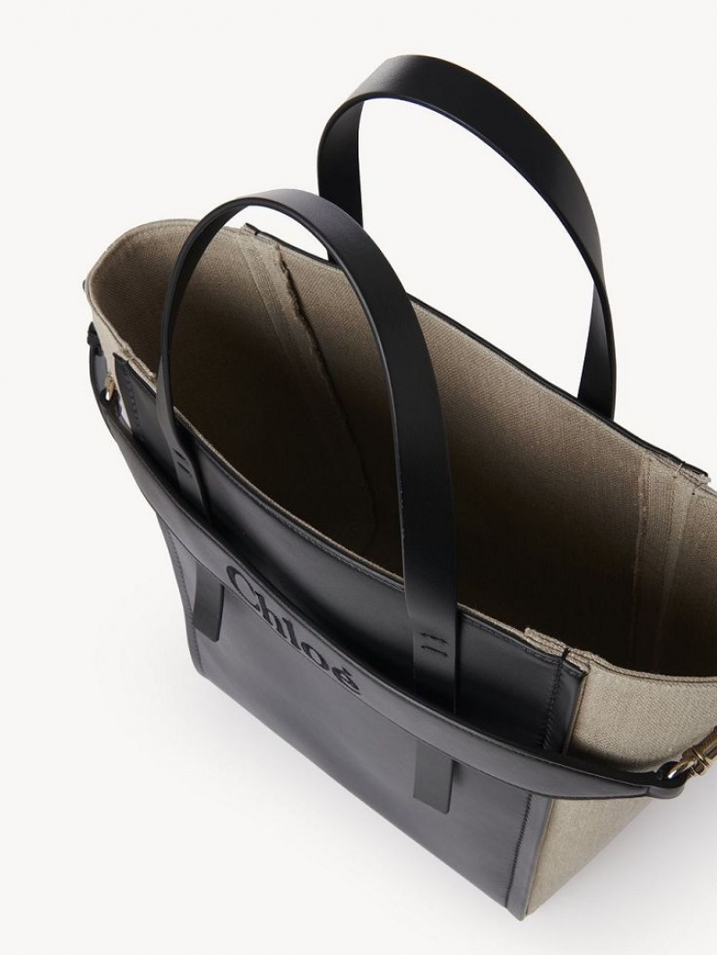 Bolso Tote Chloe Sense Medium Negras | CHE-SR13358
