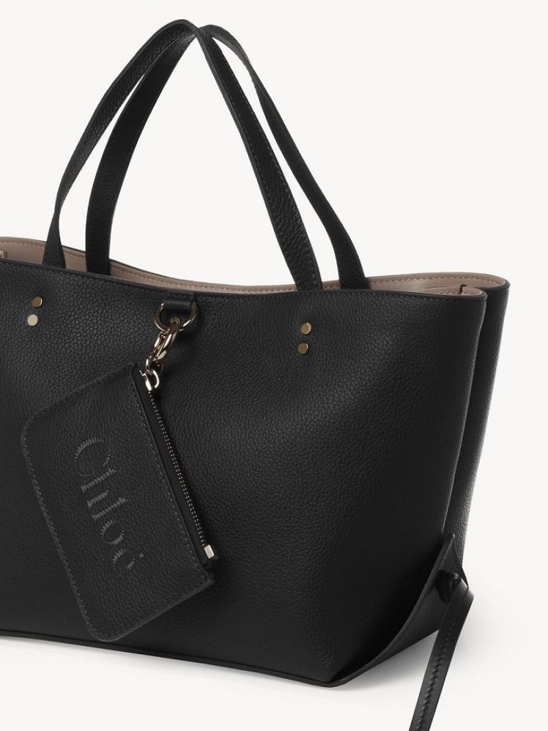Bolso Tote Chloe Sense Small East-west Negras | CHE-SR13357