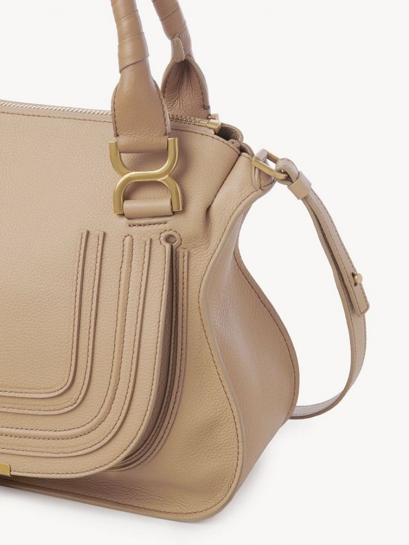 Bolsos Cruzados Chloe Marcie Double Carry Marrones | CHE-SR13583
