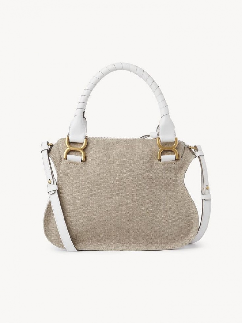Bolsos Cruzados Chloe Marcie Small Double Carry Blancas | CHE-SR13595