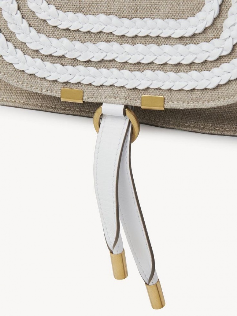 Bolsos Cruzados Chloe Marcie Small Double Carry Blancas | CHE-SR13595