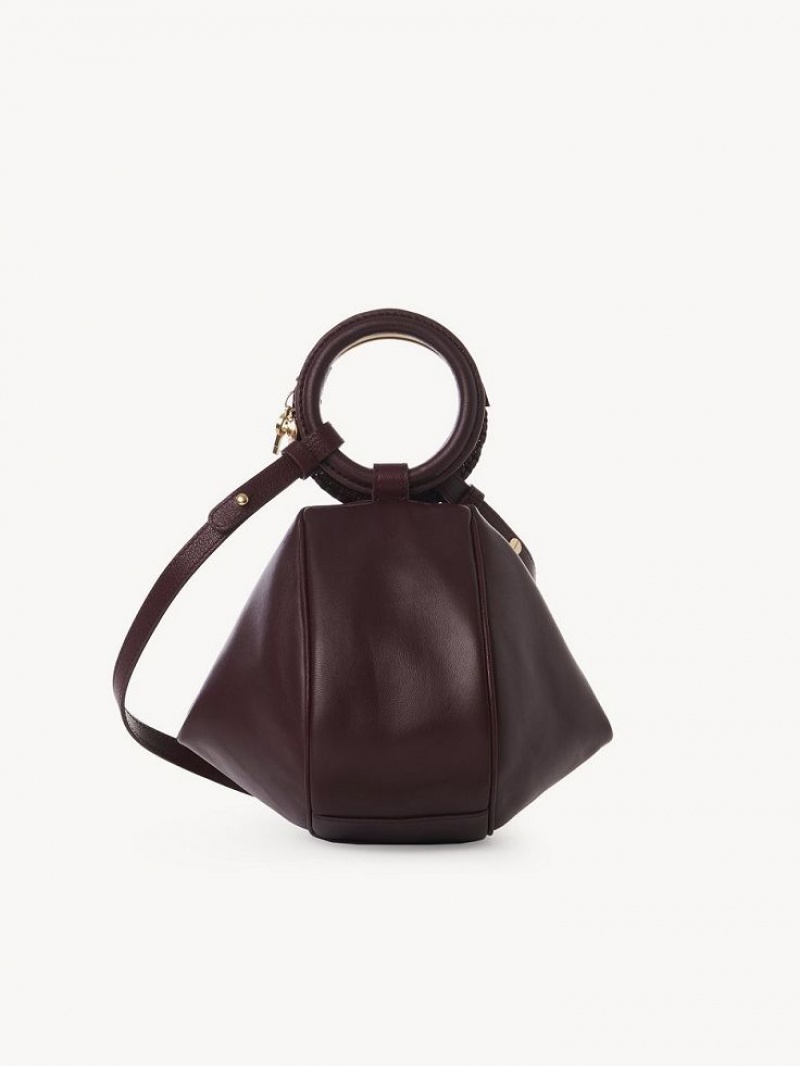 Bolsos Mini Chloe Hana Wristlet Burdeos | CHE-SR14772