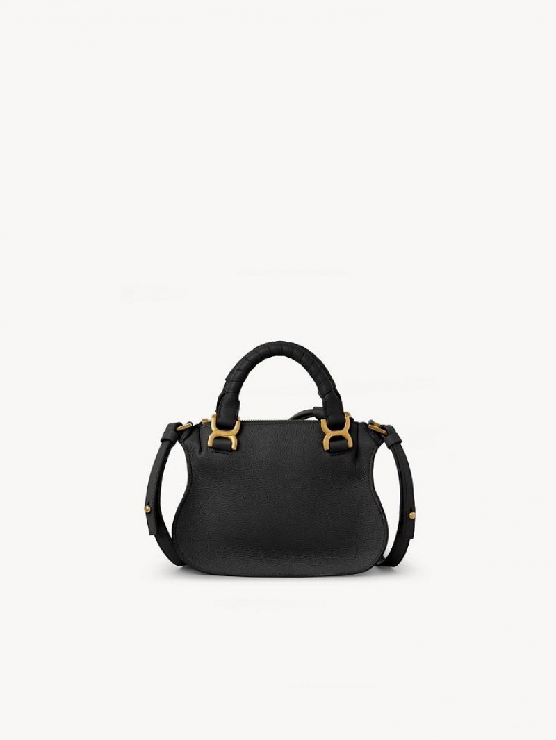 Bolsos Mini Chloe Marcie Double Carry Negras | CHE-SR13713