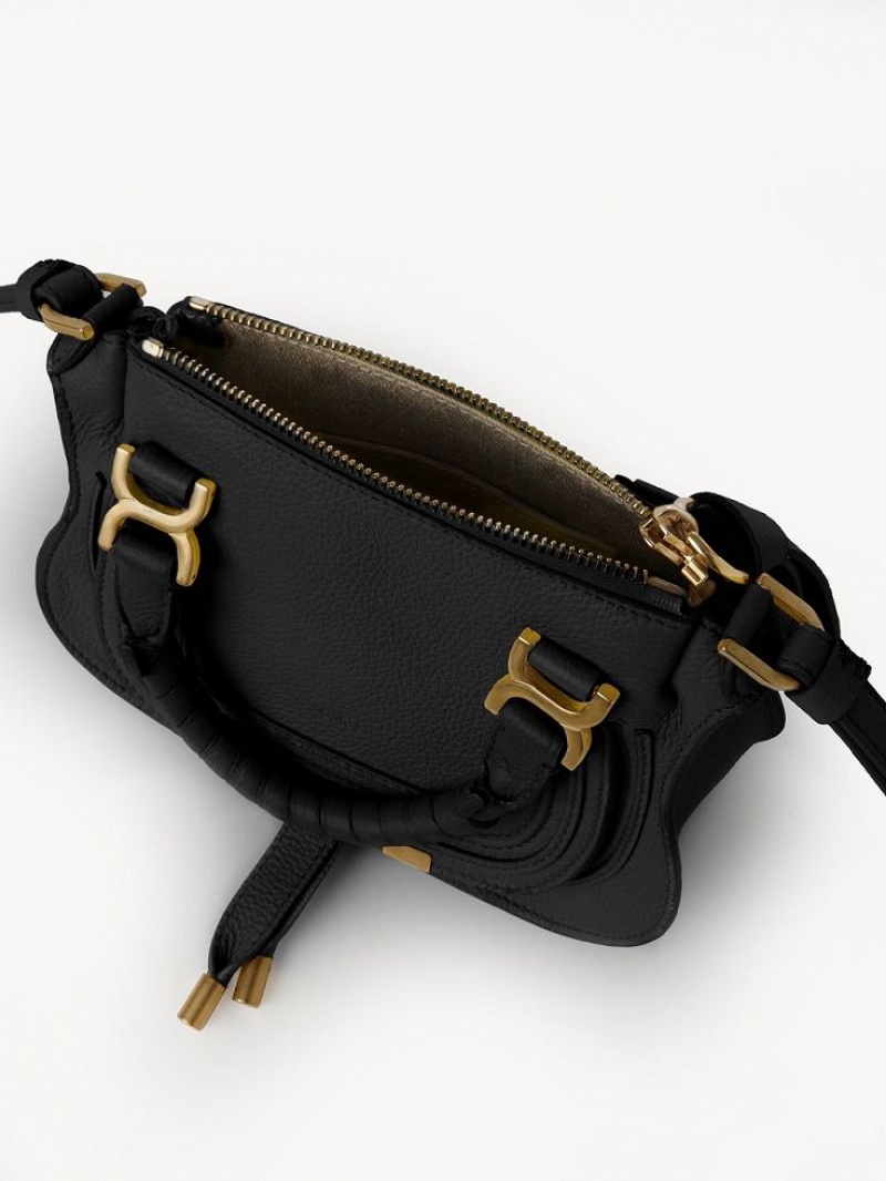 Bolsos Mini Chloe Marcie Double Carry Negras | CHE-SR13713