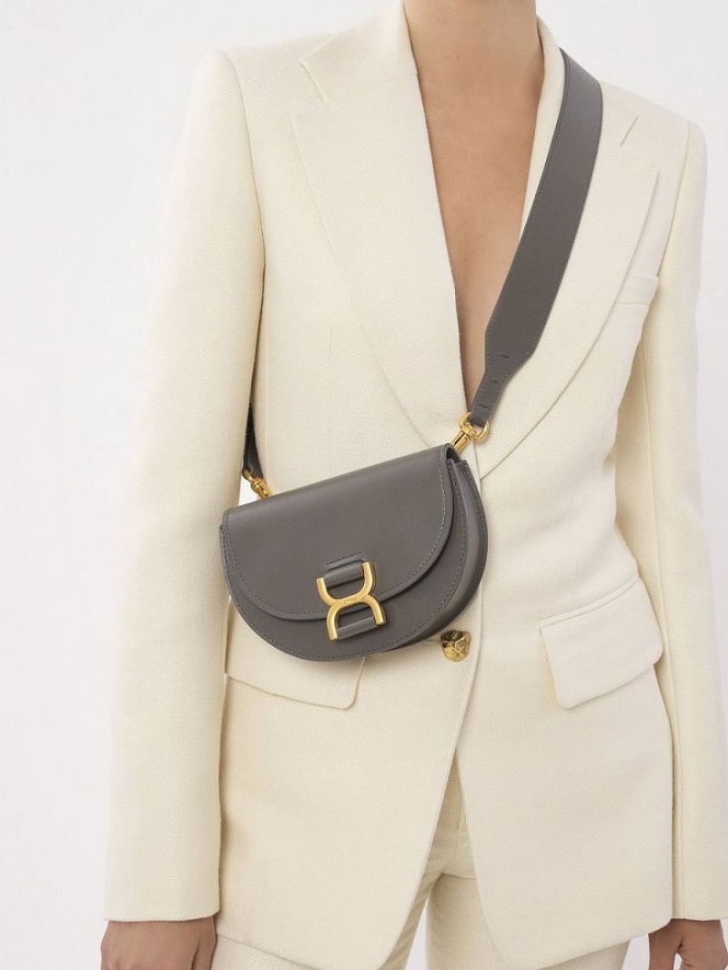 Bolsos Mini Chloe Marcie Flap Gris | CHE-SR13711