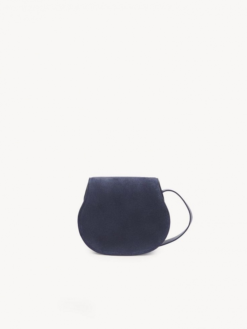 Bolsos Mini Chloe Marcie Small Saddle Gris Oscuro Azul Marino | CHE-SR13685