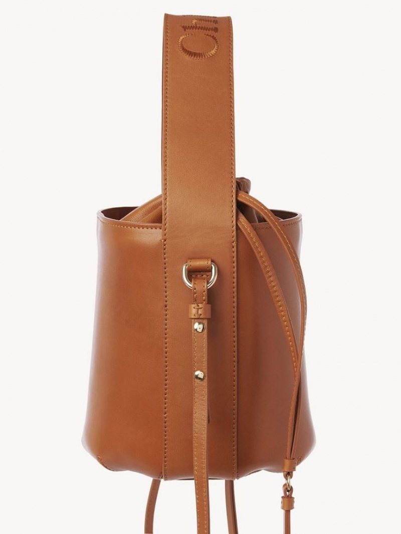 Bolsos Mini Chloe Sense Bucket Marrones | CHE-SR13701