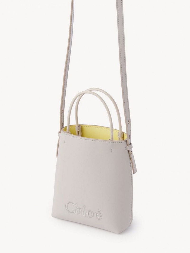 Bolsos Mini Chloe Sense Tote Gris | CHE-SR13734