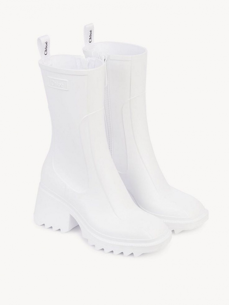 Botas Chloe Betty Rain Blancas | CHE-SR14215