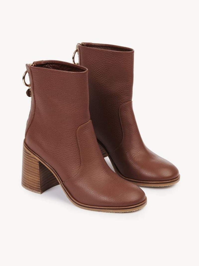 Botines Chloe Aryel Tacón Rojas Cobra | CHE-SR14858