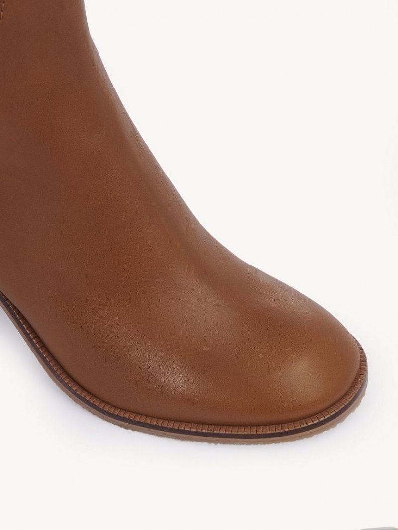 Botines Chloe Chany Tacón Marrones | CHE-SR14868