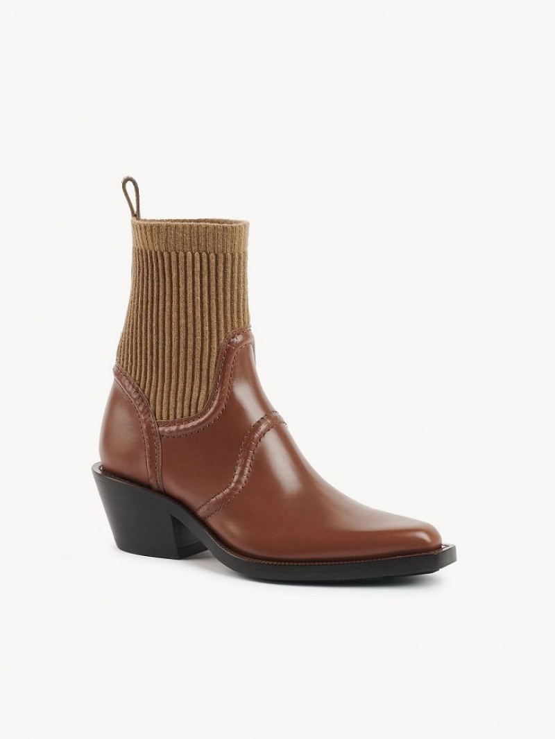 Botines Chloe Nellie Texan Marrones | CHE-SR14204