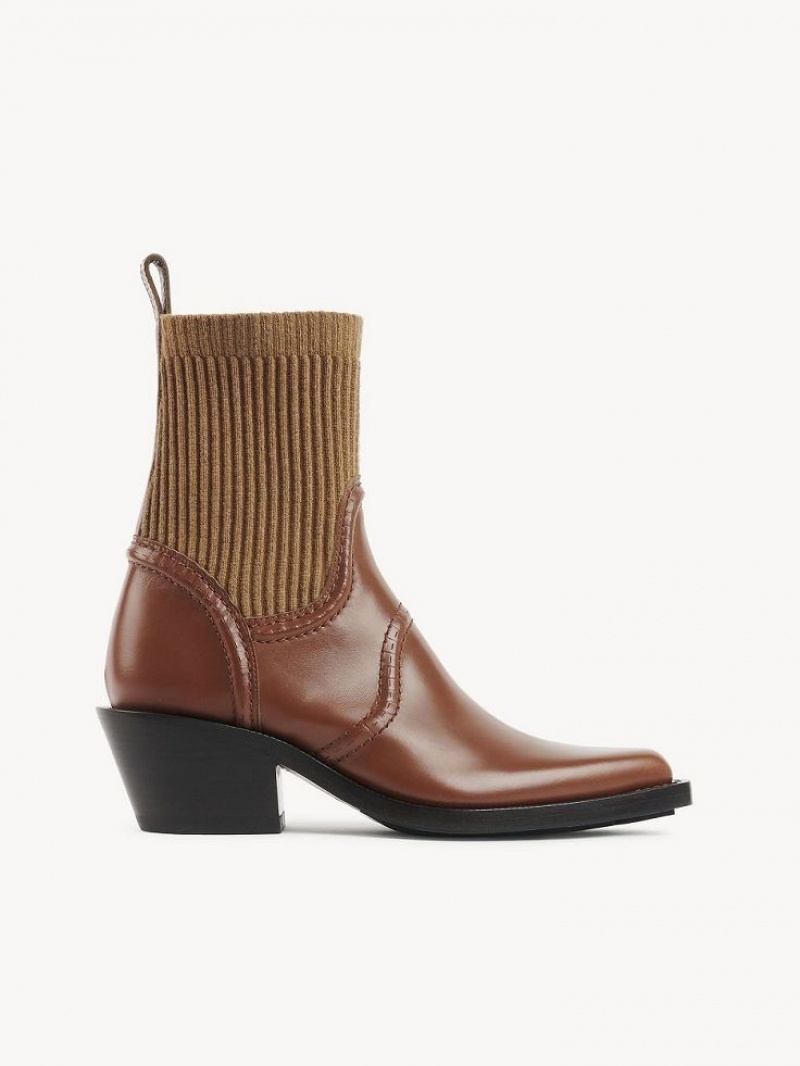 Botines Chloe Nellie Texan Marrones | CHE-SR14204