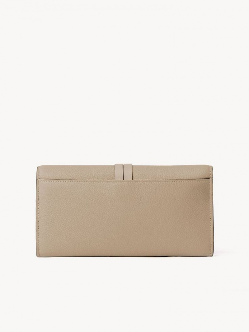 Carteras Grandes Chloe Alphabet With Flap Marrones | CHE-SR14306
