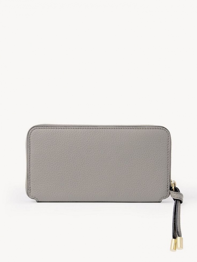 Carteras Grandes Chloe Marcie Zippered Gris | CHE-SR14297