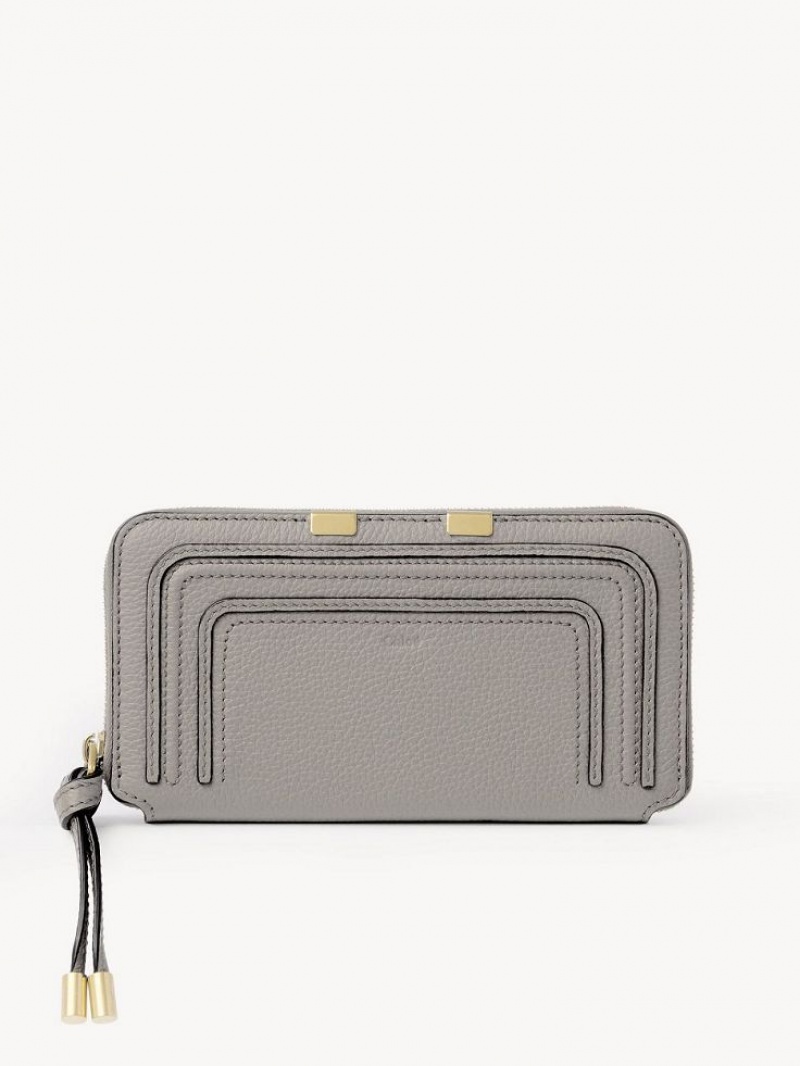 Carteras Grandes Chloe Marcie Zippered Gris | CHE-SR14297