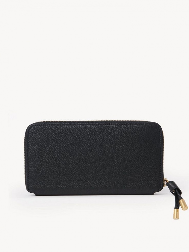 Carteras Grandes Chloe Marcie Zippered Negras | CHE-SR14303