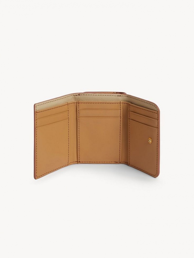 Carteras Pequeñas Chloe Layers Medium Tri-fold Marrones | CHE-SR14896