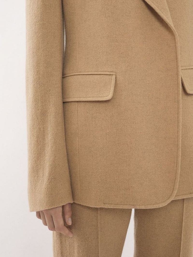 Chaquetas Chloe Buttonless Tailored Marrones | CHE-SR13770