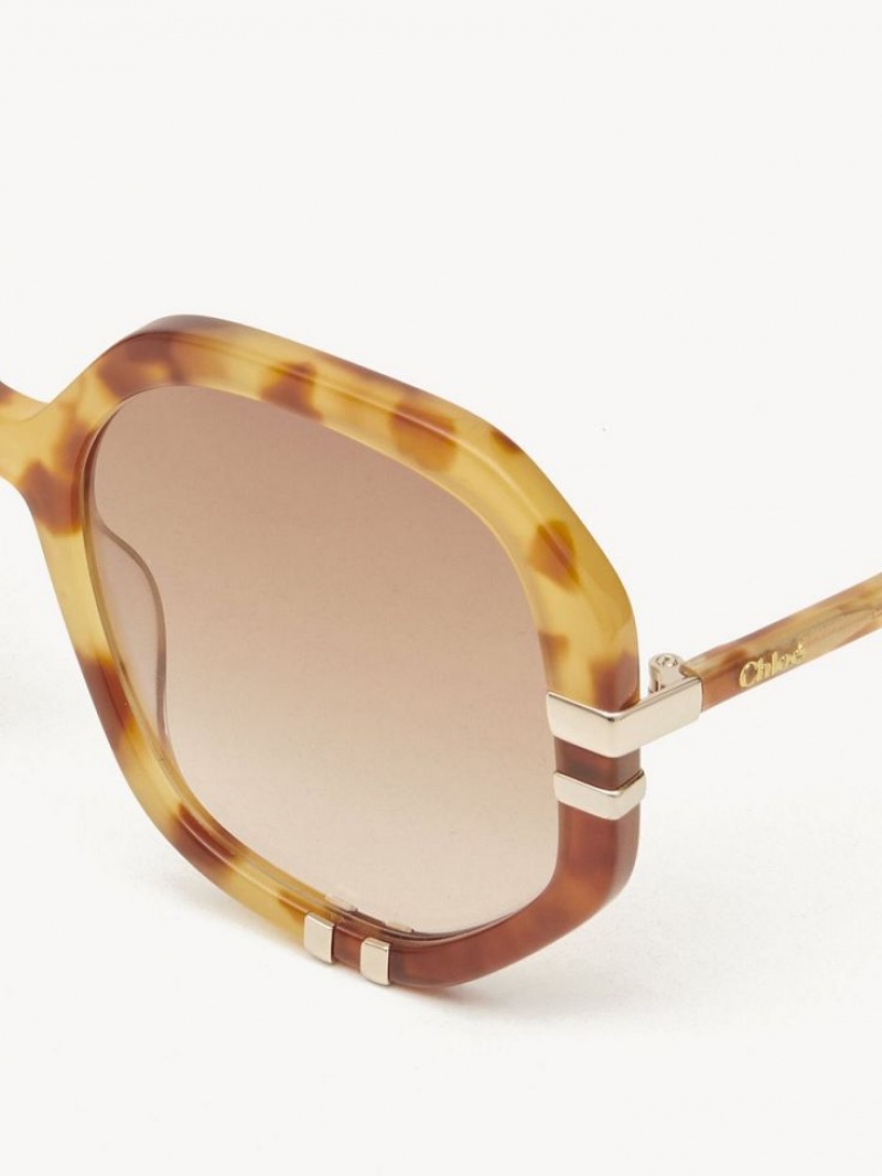 Gafas de Sol Chloe West Small Havana Patchwork | CHE-SR14518