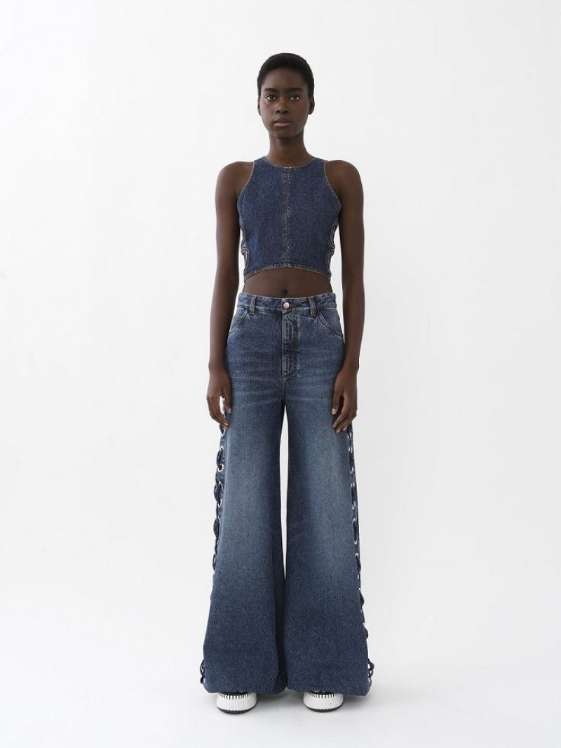 Jeans Chloe Anchos Rave Azules | CHE-SR13983