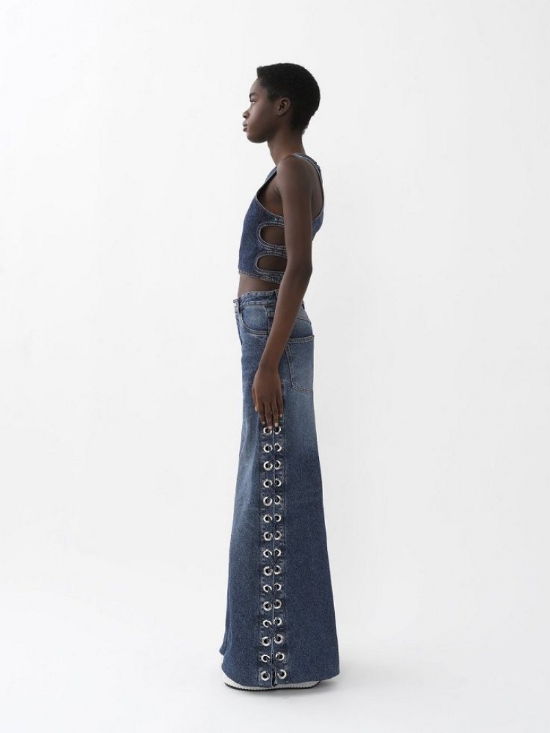 Jeans Chloe Anchos Rave Azules | CHE-SR13983