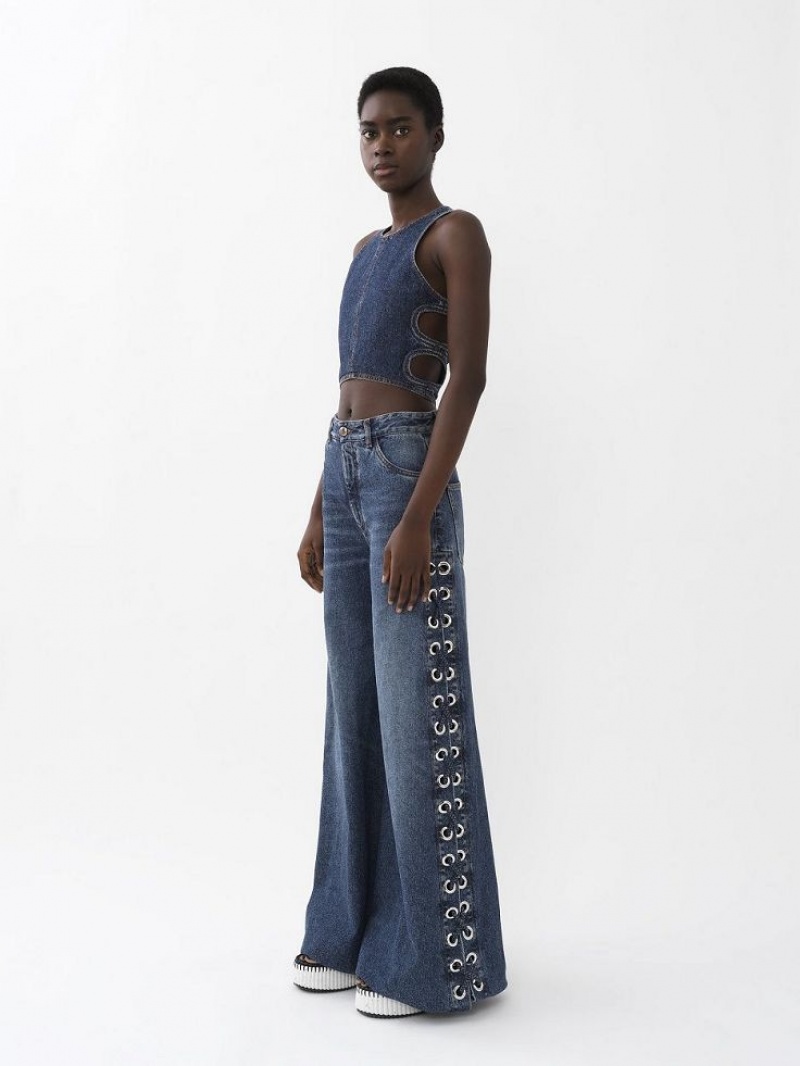 Jeans Chloe Anchos Rave Azules | CHE-SR13983