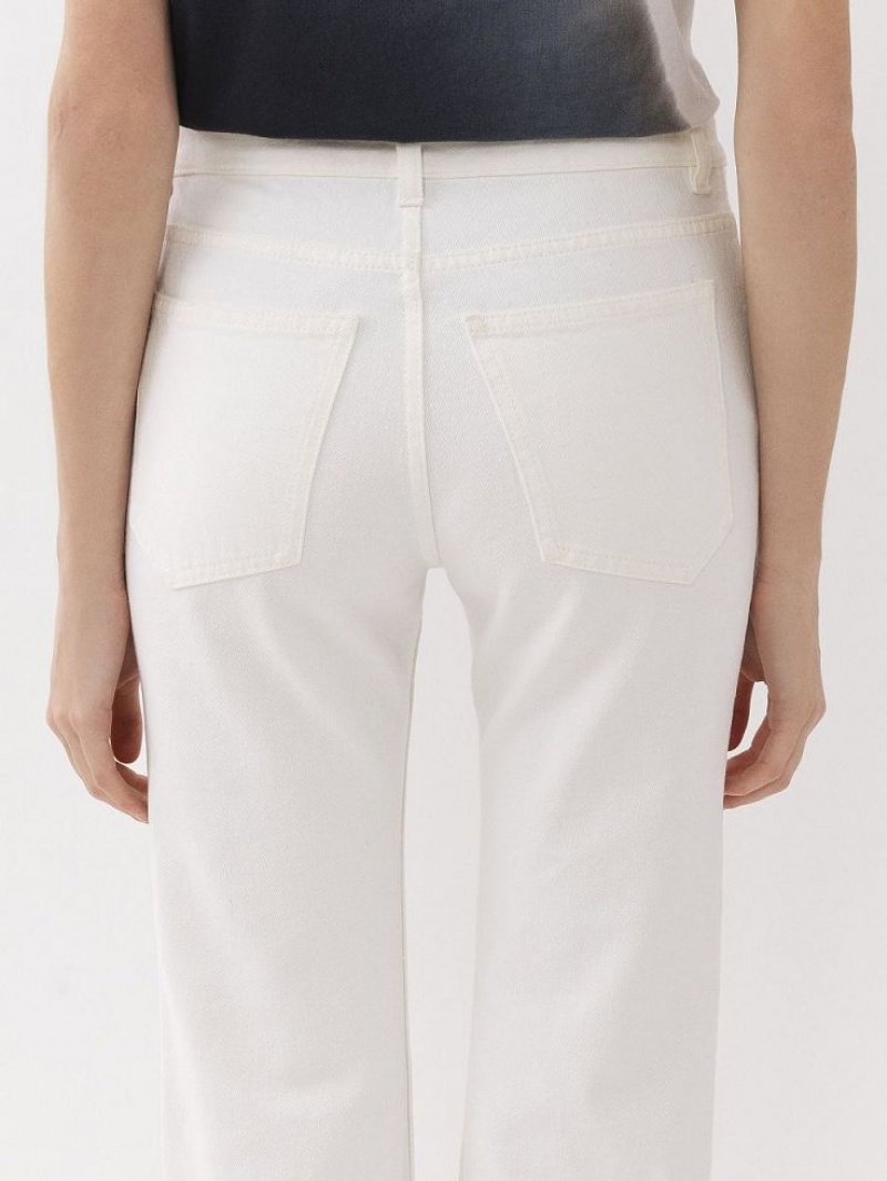 Jeans Chloe Fuego Cropped Bootcut Blancas | CHE-SR13997