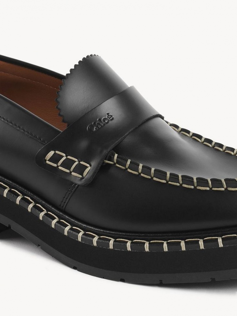 Loafer Chloe Noua Planos Negras | CHE-SR14248