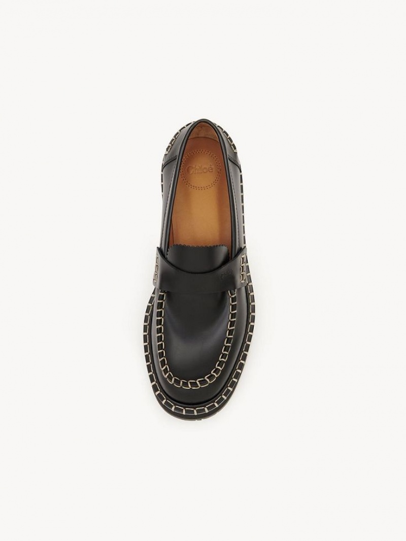 Loafer Chloe Noua Planos Negras | CHE-SR14248