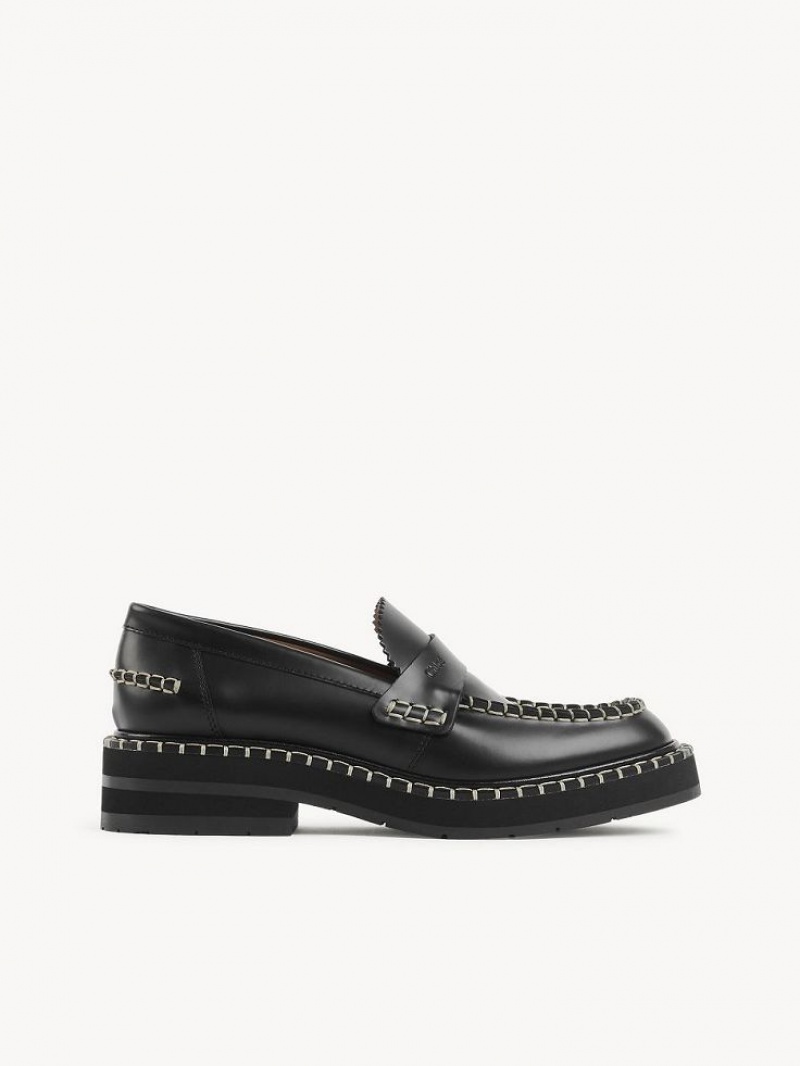 Loafer Chloe Noua Planos Negras | CHE-SR14248