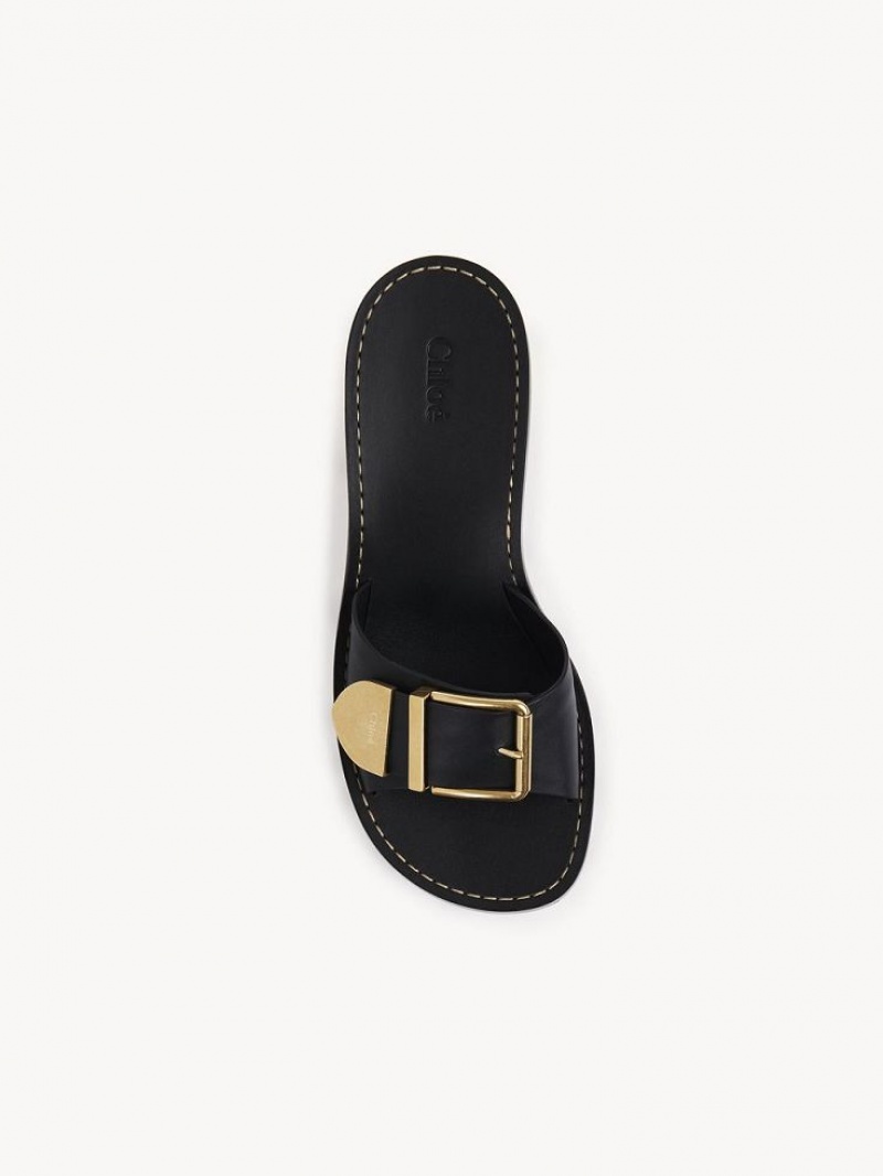 Mule Chloe Rebecca High-heel Negras | CHE-SR14139