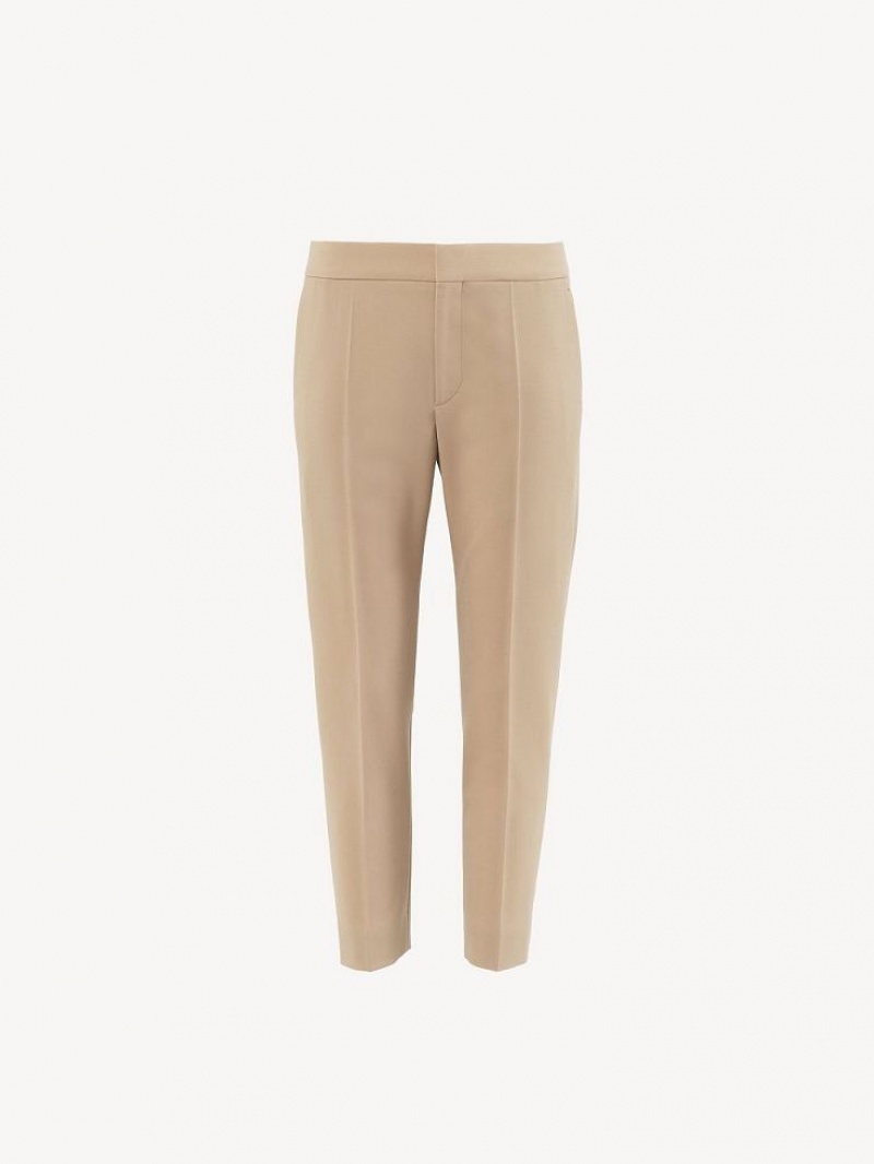 Pantalon Chloe Cropped Marrones | CHE-SR14000