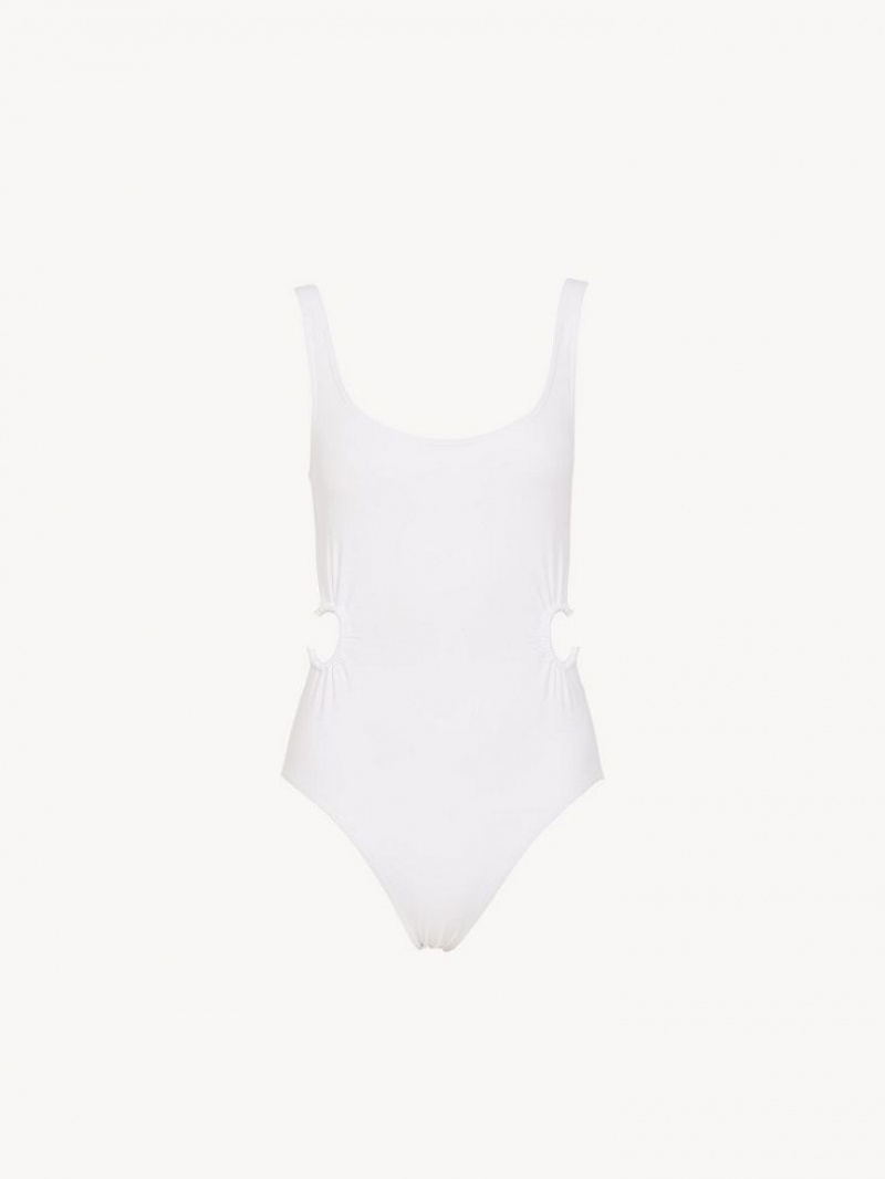 Ropa De Playa Chloe X Eres Panama One-piece Blancas | CHE-SR14130