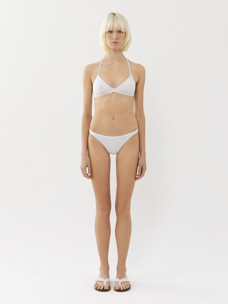 Ropa De Playa Chloe X Eres Papuasia Triangle Blancas | CHE-SR14122
