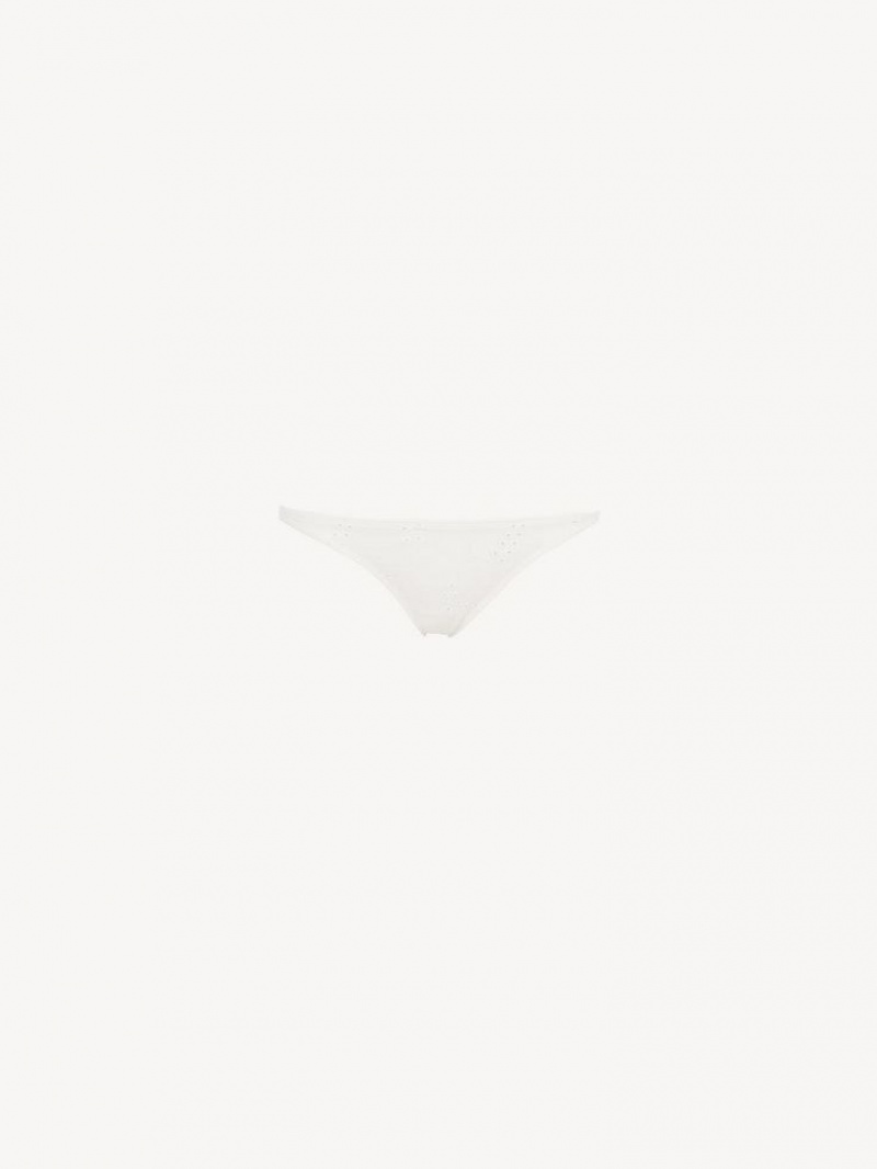 Ropa De Playa Chloe X Eres Peru Bikini Bottom Blancas | CHE-SR14123